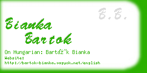 bianka bartok business card